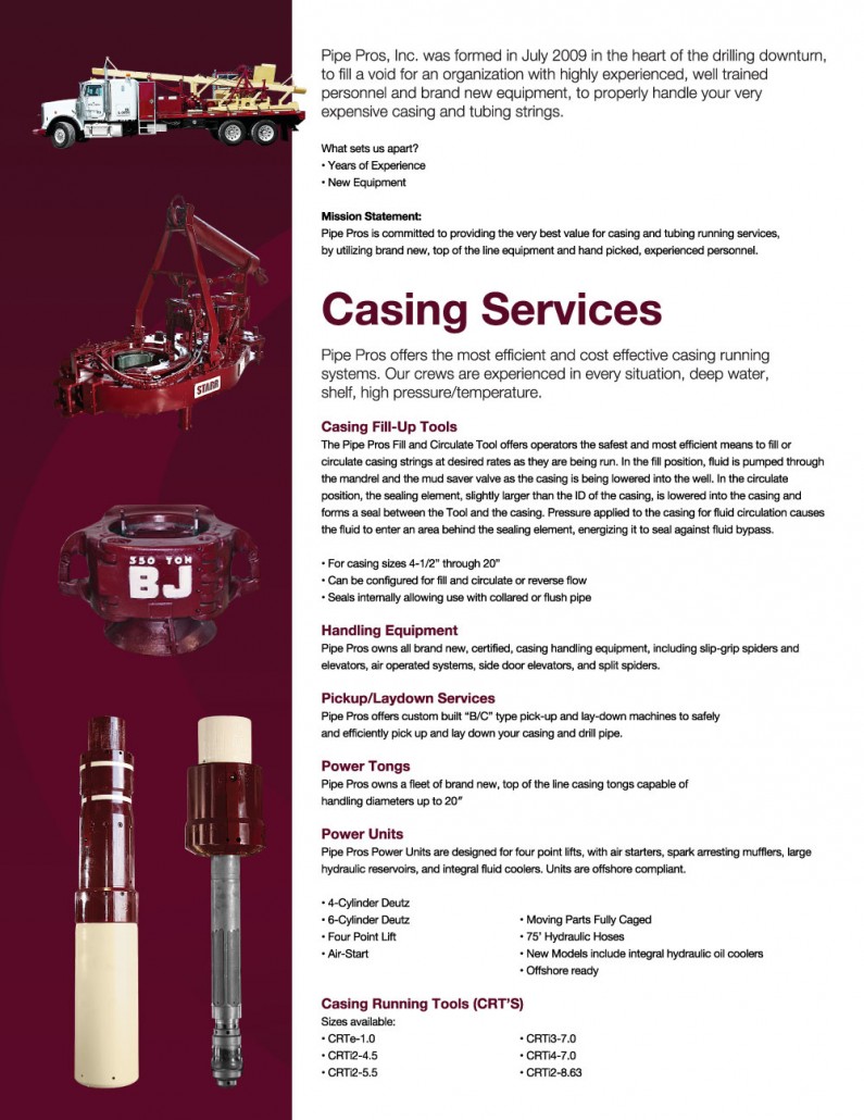 casing and tubing running services companies